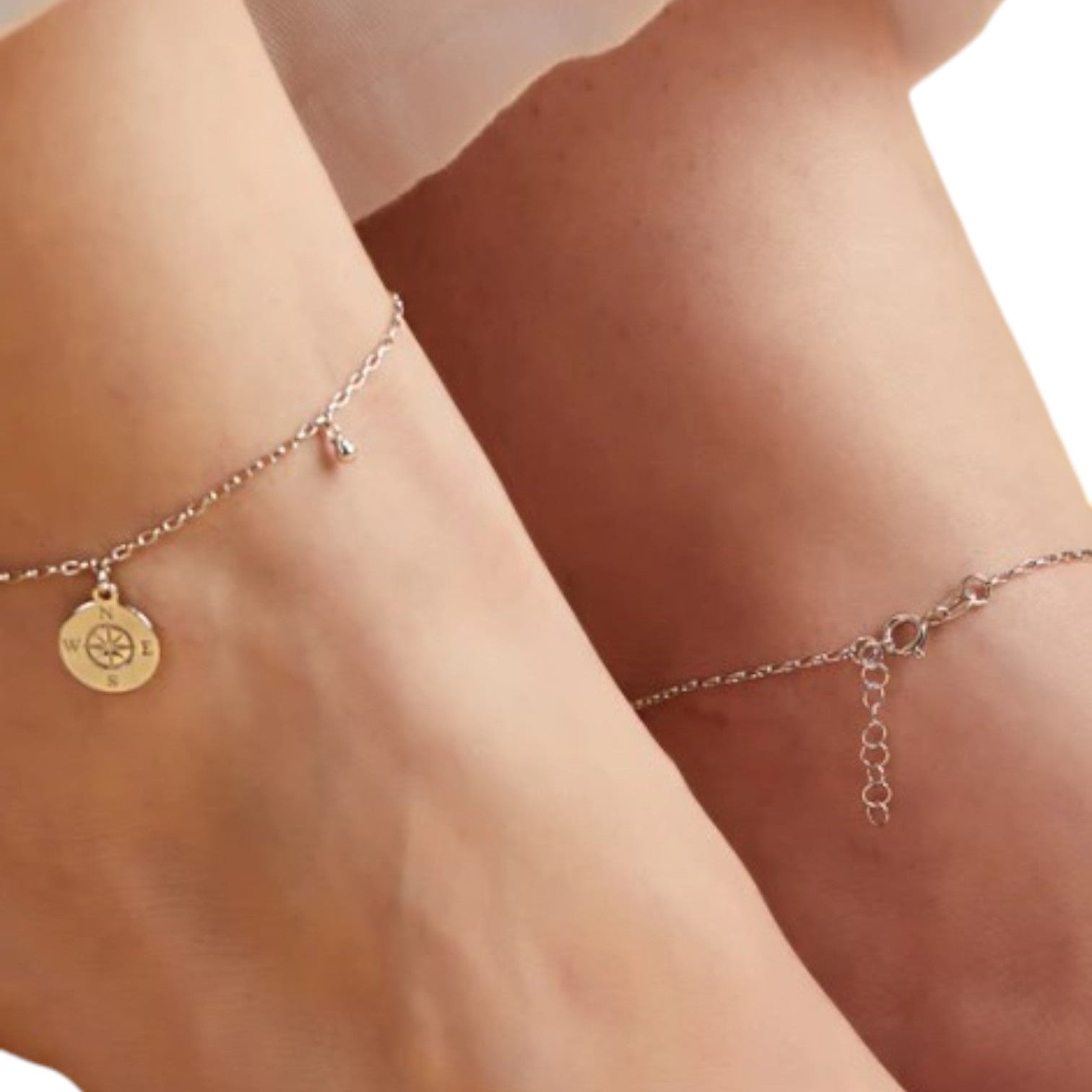 Tree of Life Rhodium Plated 925 Sterling Silver Anklets By Kesardeep Impex For Women
